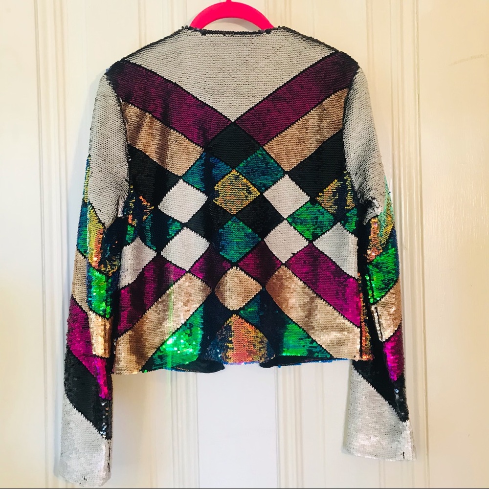 Blank NYC Sequin Jacket Mardi Gras - Picture 2 of 2